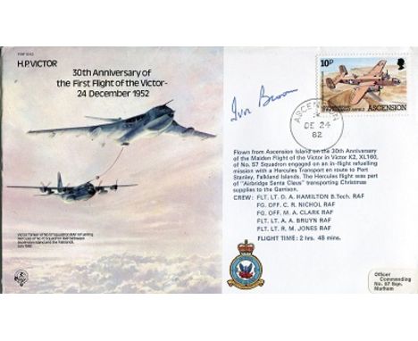 WW2 MOSQUITO ACE, Bomber series cover signed by Air Marshal Sir Ivor Broom DFC who during the course of Operation Bodenplatte