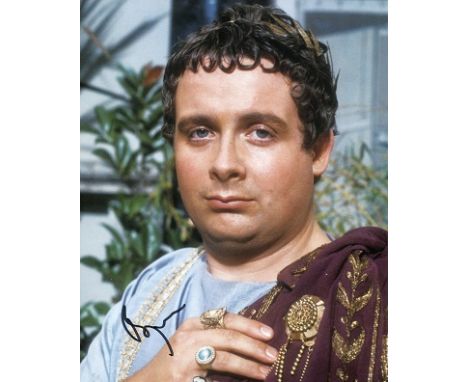 I CLAUDIUS, 8x10 photo from the classic BBC drama series I Claudius, signed by Christopher Biggins who played Nero. Good Cond