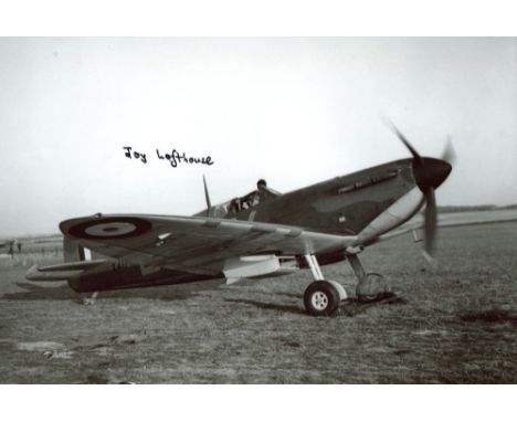 FEMALE SPITFIRE PILOT, 8x12 inch photo of a Spitfire signed by Joy Lofthouse who joined the Air Transport Auxiliary ATA in 19