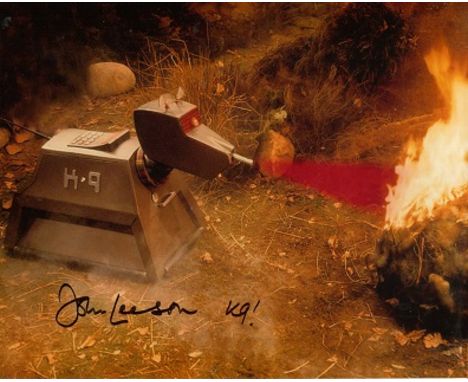 DOCTOR WHO, 8x10 photo from the TV series Doctor Who signed by John Leeson who played the robotic dog, K-9. Good Condition. A