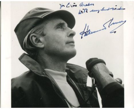 HAMMOND INNES, 5x4 inch photo signed by the late Hammond Innes who wrote over 30 novels many of which were turned into films.
