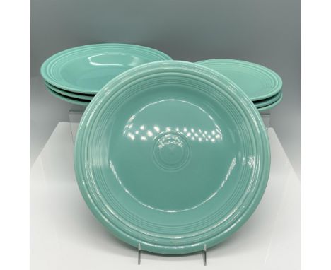 Seven piece lovely set of dinner plates consisting of 3 small salad plates (7.12"W x 0.92"H), 3 medium pasta bowls (9"W x 1.6