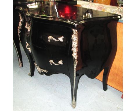 COMMODE, Louis XV style, with two drawers below, 101cm L. 
