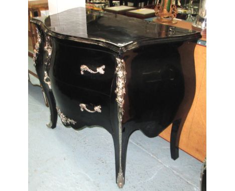 COMMODE, Louis XV style, with two drawers below, 101cm L. 