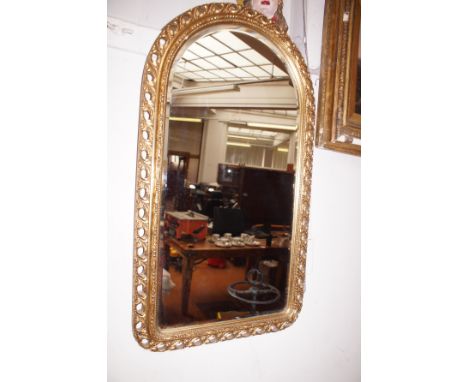 Gilt Framed Bevelled Mirror - 85cm h 