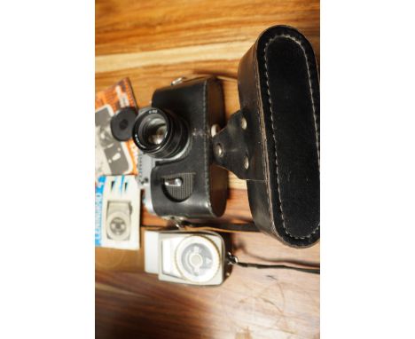 Zorki-4K Vintage Camera together with a Light Meter