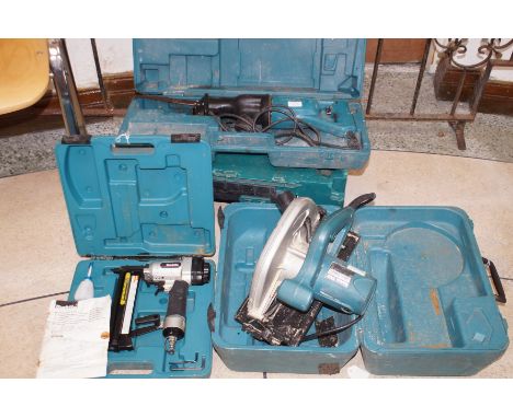 Makita Circular Saw, Stapler and Reciprocating Saw