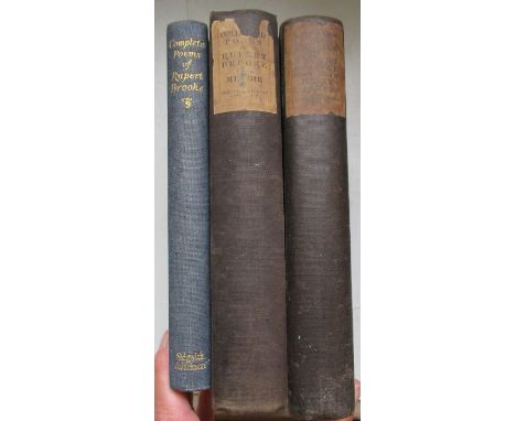 The Collected Poems of Rupert Brooke - with a memoir, Sidgwick &amp; Jackson Ltd 1918; Letters form America, by Rupert Brooke