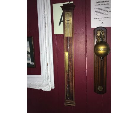 Antique style stick barometer with original mercury intact. Measures 105cm in length 