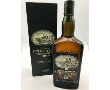 A Bottling of Strathisla Chivas brothers pure Highland Malt Scotch Whisky aged 12 years. 70cl full, sealed and boxed 