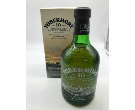 Tobermory aged 10 years single malt Scotch Whisky. 70cl full, sealed and boxed 