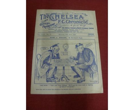 1935 FA Amateur Cup Final Replay, Wimbledon v Bishop Auckland, a programme from the game played at Chelsea on 20/04/1925, not