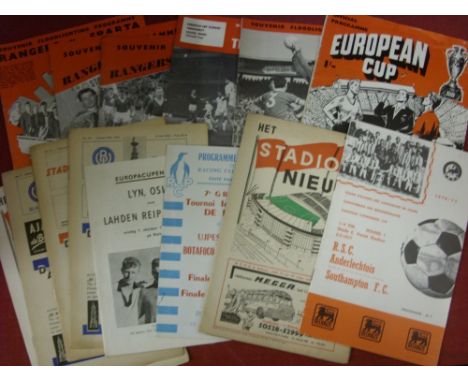 A collection of 17 various football programmes, includes 1960 European Cup Final, Eintract Frankfurt v Real Madrid, 1962/63 D