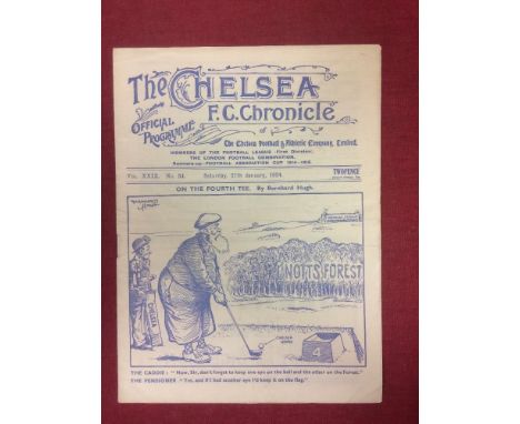 1928/1929 FA Amateur Cup Semi-Final, Dulwich Hamlet v Ilford, a programme from the game played at Chelsea on 09/03/1929, fold