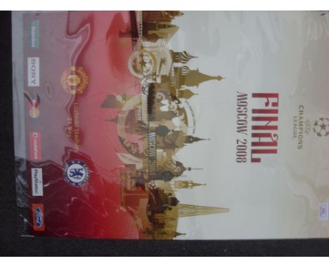2008 European Cup/Champions League Final, an original poster from the Chelsea v Manchester Utd game played in Moscow on 21/05