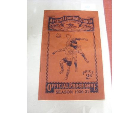 1931 FA Amateur Cup Final, Hayes v Wycombe Wanderers, a programme from the game played at Arsenal on 11/04/1931