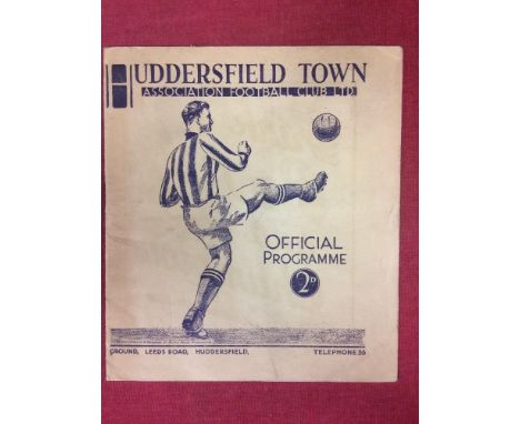 1936/1937 FA Cup Semi-Final, Sunderland v Millwall, a programme from the game played at Huddersfield on 10/04/1937