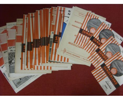 Sunderland, a collection of 32 football programmes, from the 1960's, include (10) home Friendly games, 1965/66 Celtic, 1968/6