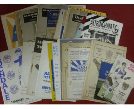 Tranmere Rovers, a collection of 32 away football programmes from the 1948 onwards in various condition, 1948/49 Carlisle (ph