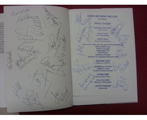 1968 FA Cup Final, West Bromwich Albion, 'When We Won The Cup', the story of Albions Wembley glory trail, hand signed inside 
