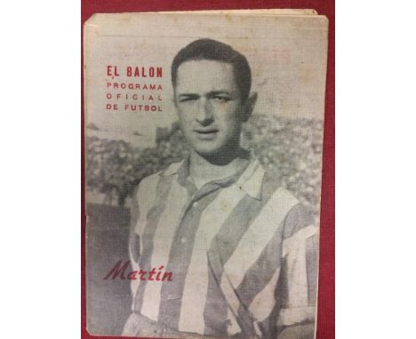 1954 Spain v Turkey, a programme from the World Cup Qualifying game played in Madrid on 06/01/1954