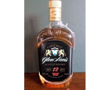 A bottle of Glen Nevis Finest Malt Scotch Whisky, aged 12 years, bottled in the 1980s, 75cl, 40% vol.