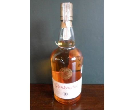 A bottle of Glenkinchie Edinburgh Malt Lowland Scotch Whisky, aged 10 years, 70cl, 43% vol.