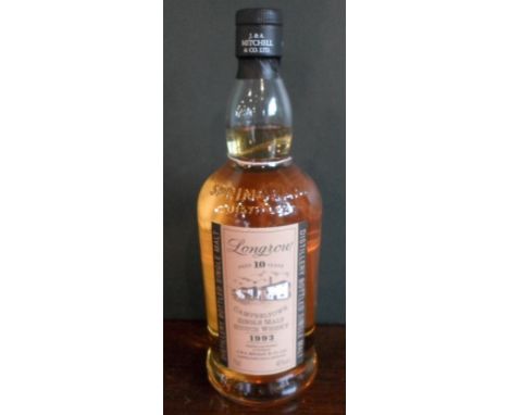A bottle of Longrow Campbeltown Single Malt Scotch Whisky, aged 10 years, bottled 1993, 70cl, 46% vol.