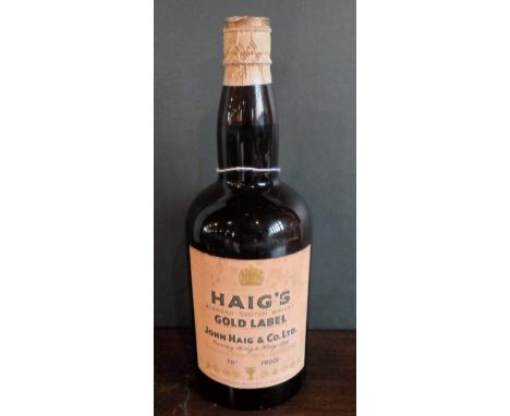 A bottle of Haig's Blended Scotch Whisky, Gold Label, bottled in the 1950s, (70% proof).