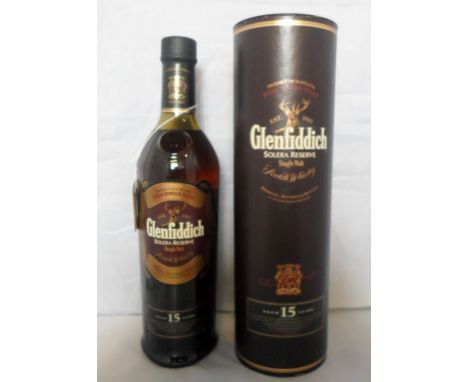 A bottle of Glenfiddich Solera Reserve Single Malt Scotch Whisky, aged 15 years, in original box, 70cl, 40% vol.