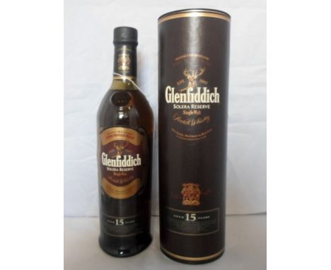 A bottle of Glenfiddich Solera Reserve Single Malt Scotch Whisky, aged 15 years, in original box, 70cl, 40% vol.