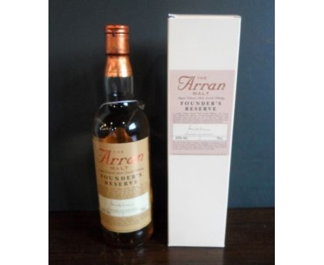 A bottle of Arran Founder's Reserve Single Island Malt Scotch Whisky, in original box, old bottling, 70cl, 43% vol.