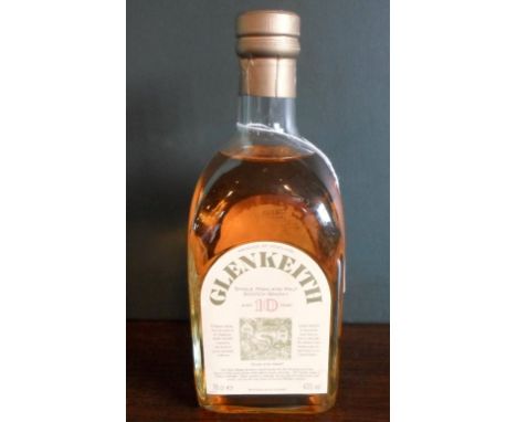A bottle of Glenkeith Single Highland Malt Scotch Whisky, aged 10 years, bottled in the 1980s, 70cl, 43% vol.