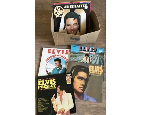 A collection of 14 vintage Elvis Presley LP's. To include Heartbreak Hotel, GI Blues & Christmas albums - includes a couple o