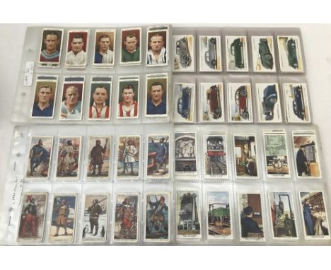 A collection of vintage Wills and John Player cigarette cards. Comprising Football players, Cars, Seamen and trains. 