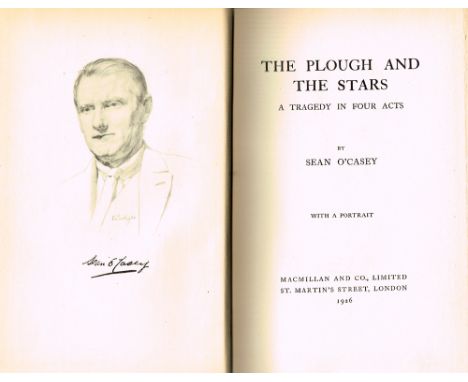 O'Casey, Sean. The Plough and the Stars, first edition. Macmillan, London, 1926. first edition, octavo. gray-green boards, ta