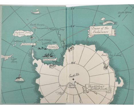 Hussey, Dr L D A. South with Shackleton. London: Sampson Low, 1949. first edition. Small 8vo, pp. ix, 182, original grey clot