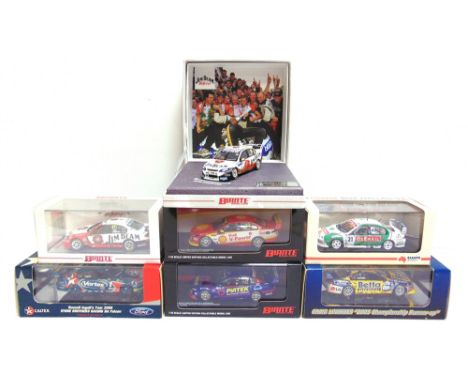 SEVEN 1/43 SCALE DIECAST MODEL RACING CARS  comprising a Biante No.B43303Q, Jim Beam Racing Ford Falcon FG, no.18 Courtney, V