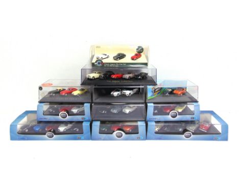ELEVEN 1/76 SCALE DIECAST MODEL JAGUAR CAR SETS  by Oxford Diecast (10) and another (1), each mint or near mint and boxed.