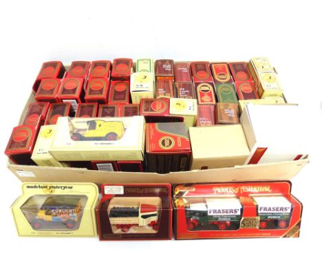 FORTY-FIVE MATCHBOX MODELS OF YESTERYEAR  including a No.Y-12, Ford Model T Van 'Sunlight Seife'; YS-43, Busch Self Propelled