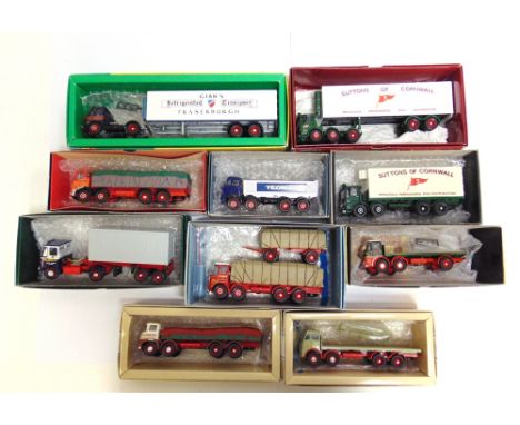 TEN 1/50 SCALE DIECAST MODEL COMMERCIAL VEHICLES  comprising Corgi Classics Code 3 and special commission conversions, variab