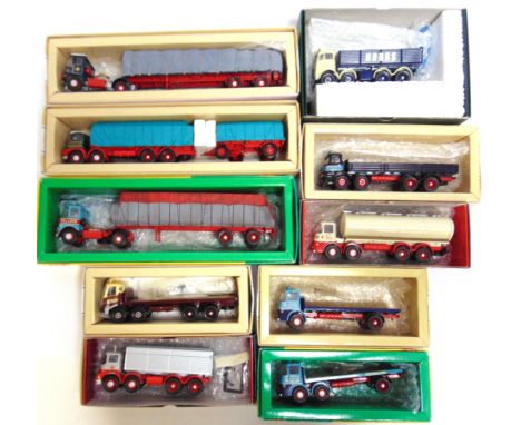 TEN 1/50 SCALE DIECAST MODEL COMMERCIAL VEHICLES  comprising Corgi Classics Code 3 and special commission conversions, variab