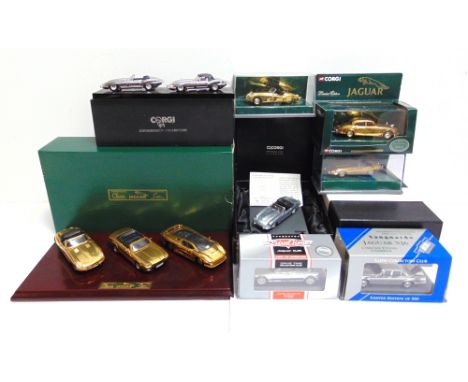 TEN ASSORTED 1/43 SCALE PLATED DIECAST MODEL CARS &amp; CAR SETS  including a Vanguards Drive Time Collector's Club No.LCC16 