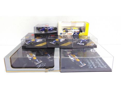 SEVEN 1/43 SCALE DIECAST MODEL CARS  comprising an Onyx [unnumbered], Williams Renault Champion du Monde Formule 1 1992 &amp;