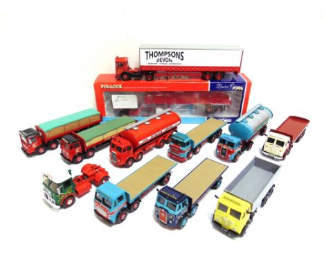 TWELVE 1/50 SCALE DIECAST MODEL COMMERCIAL VEHICLES  comprising Corgi Classics Code 3 and special commission conversions (ele