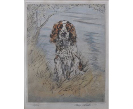 Henry Wilkinson (British) "Liver and white Springer Spaniel"
Signed in pencil and numbered 131 of a limited edition of 150, 3