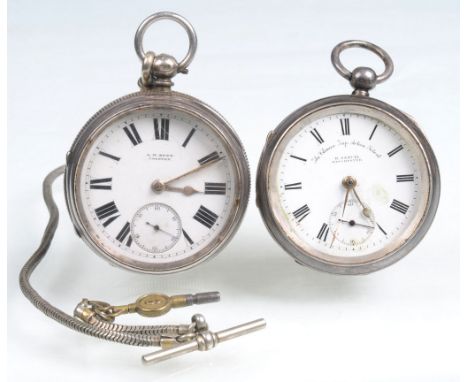 A Victorian hallmarked silver open face fusee pocket watch
The white enamel dial signed AW Butt, Chester with Roman numerals,