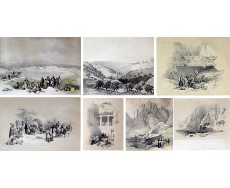 David Roberts (1796-1864) - A collection of six lithographs
To include five by F.G.Moon of 20 Threadneedle Street, London (Mo