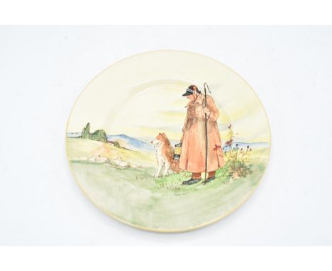 Royal Doulton seriesware plate in The Cotswold Shepherd pattern. 27cm diameter. In good condition with no obvious damage or r