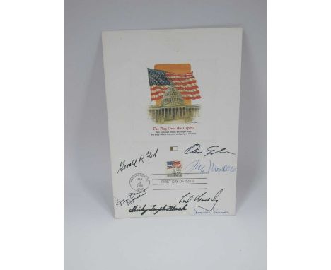 Prominent American Autographs - Gerald Ford, Tip O'Neil Spencer, Shirley Taylor Black, Jacqueline Kennedy, Edward Kennedy and